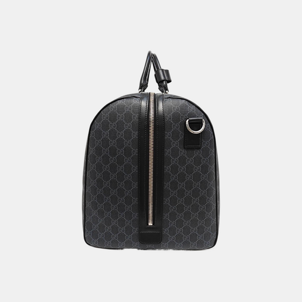 Monogram Coated Canvas Shoulder Bag Black