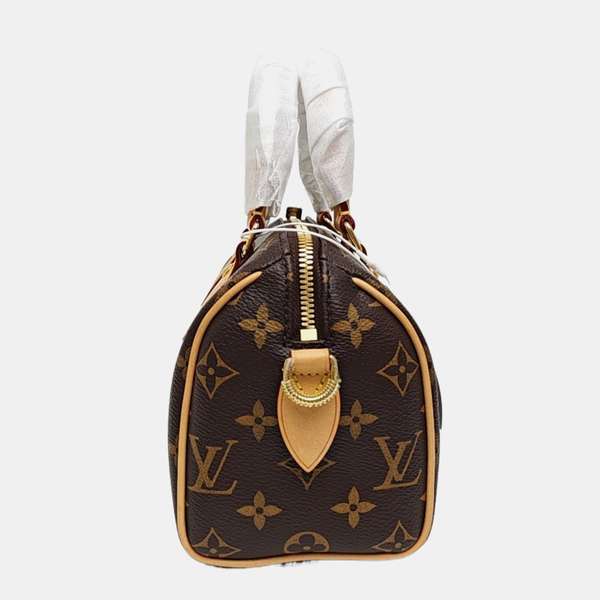 SPEEDY 20 Monogram Coated Canvas Brown