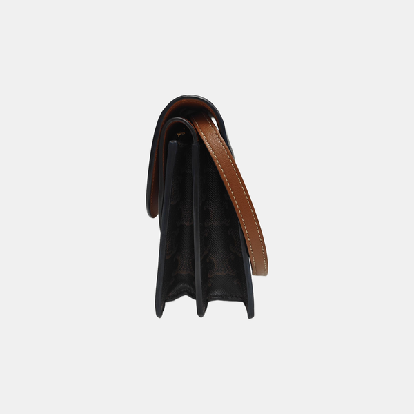 TRIOMPHE CANVAS Small Coated Canvas Brown