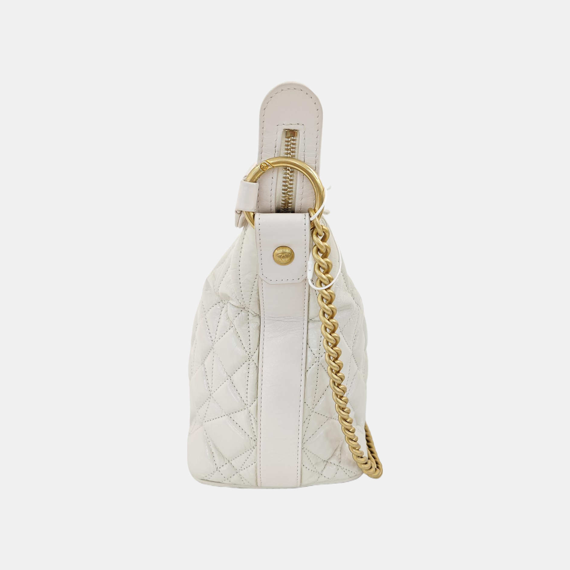 HOBO Quilted Calfskin White