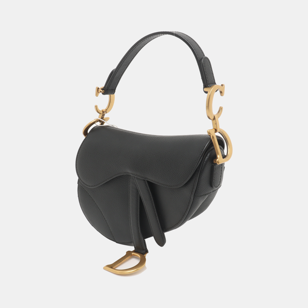Saddle Mini Calfskin Black