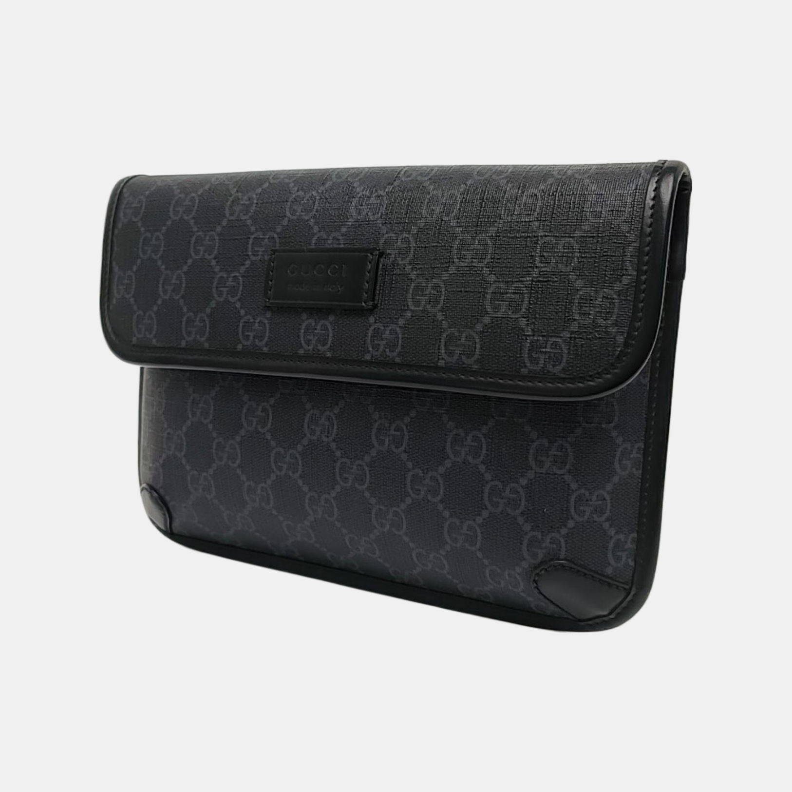 Neo Vintage Monogram Coated Canvas Black