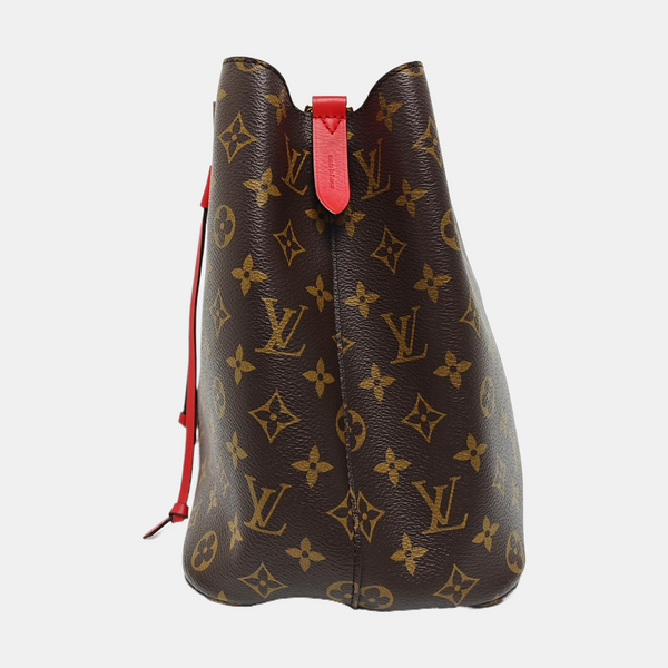 NÉONOÉ MM Monogram Coated Canvas Brown