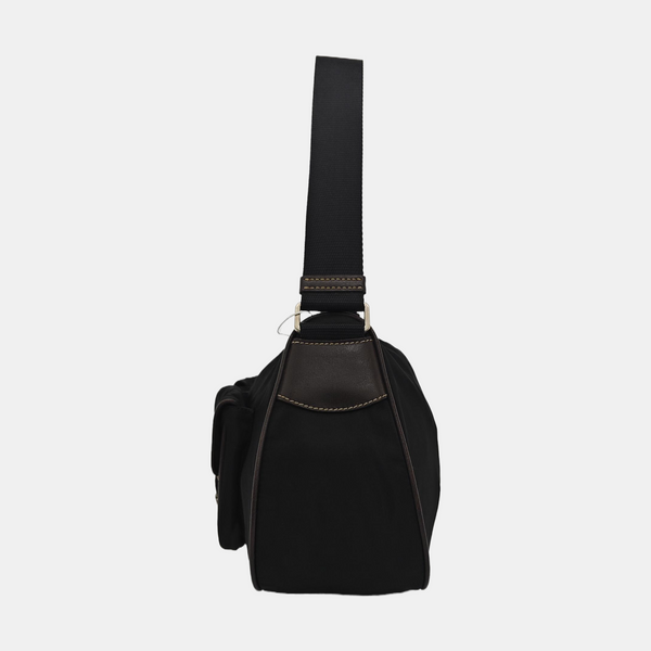 Nylon Shoulder Bag Black