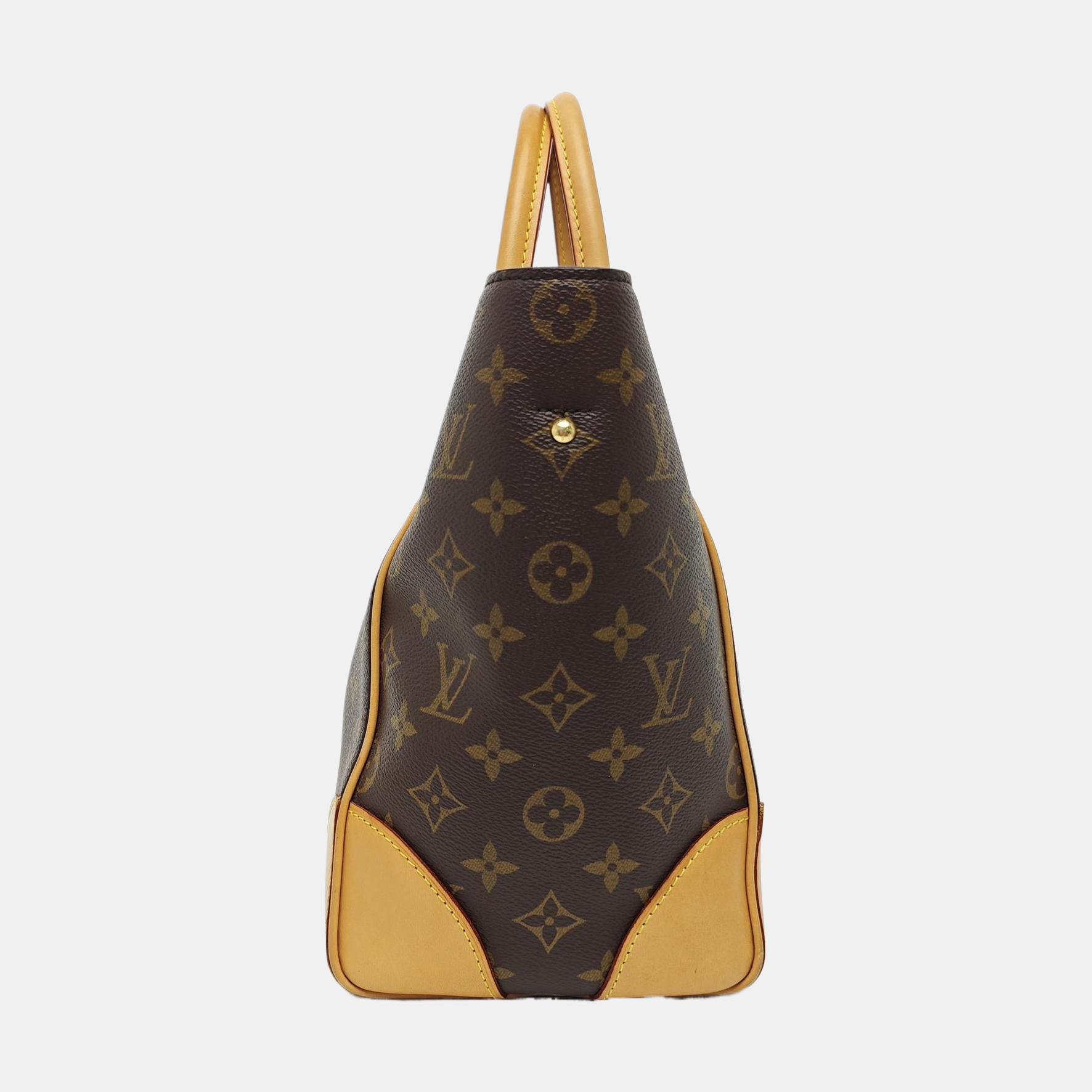 PHENIX Monogram Coated Canvas Brown