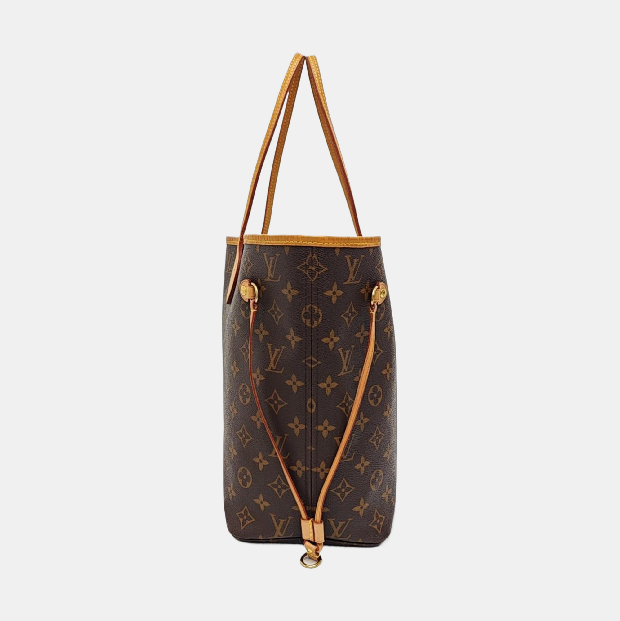 NEVERFULL MM Monogram Coated Canvas Brown