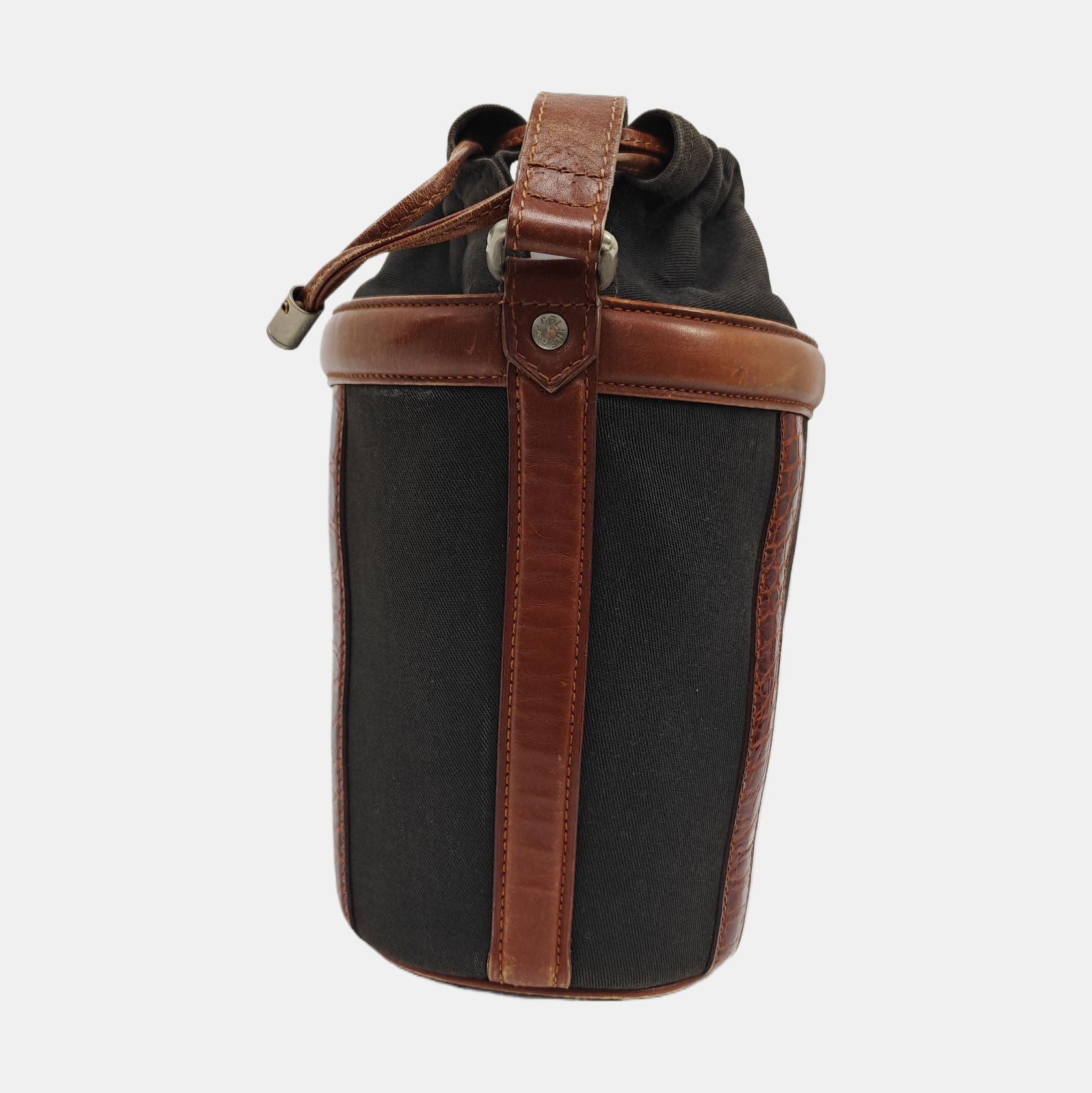 Authenticated pre-owned  TRIOMPHE Canvas Brown - Bucket Bag at Looply
