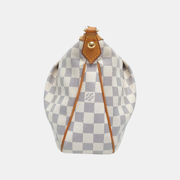 SIRACUSA PM Damier Azur Coated Canvas White