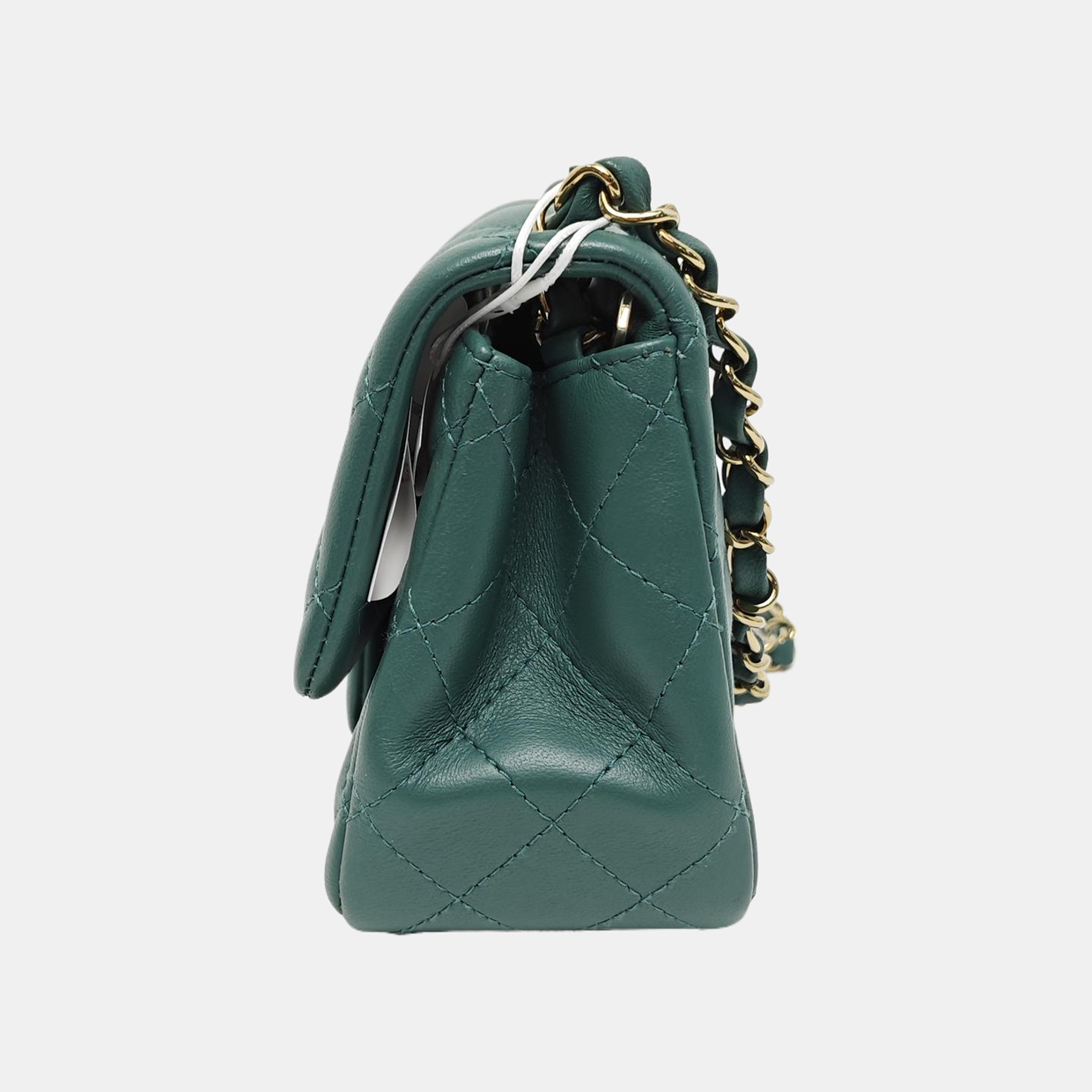 CLASSIC FLAP Mini Quilted Lambskin Green