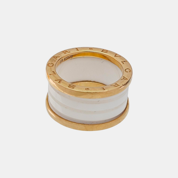 B.ZERO1 18k Rose Gold White Ring EU 54