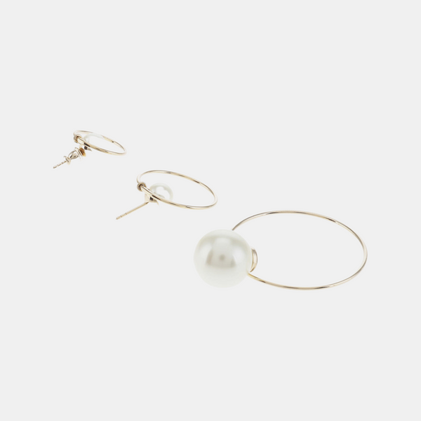 Dior Tribales Metal White Earrings