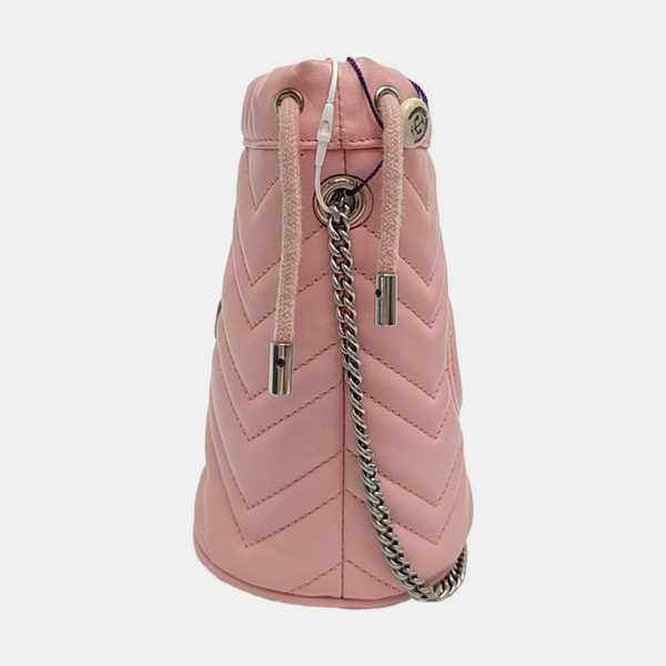 GG Marmont Mini Quilted Calfskin Pink