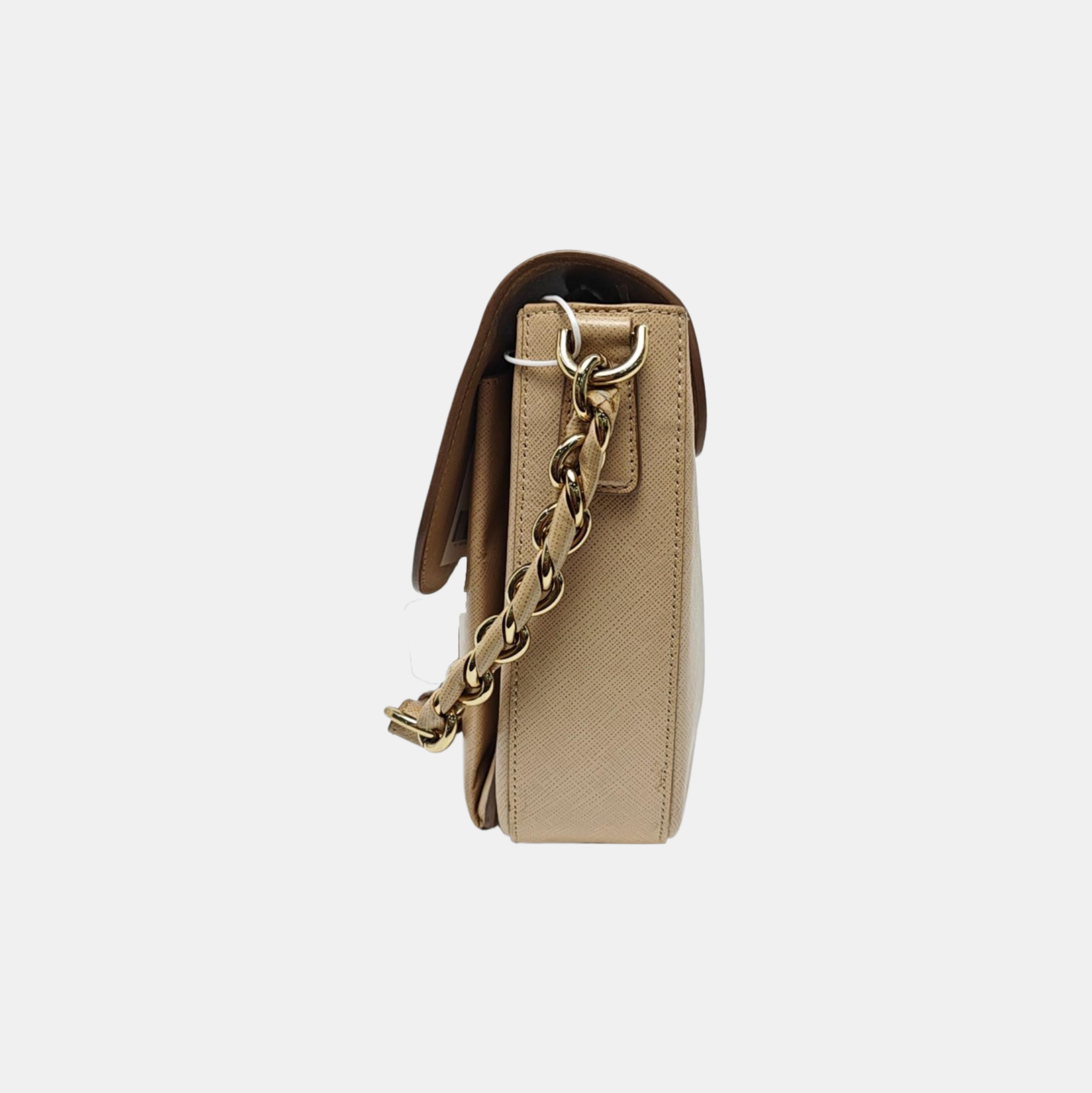 Calfskin Shoulder Bag Beige