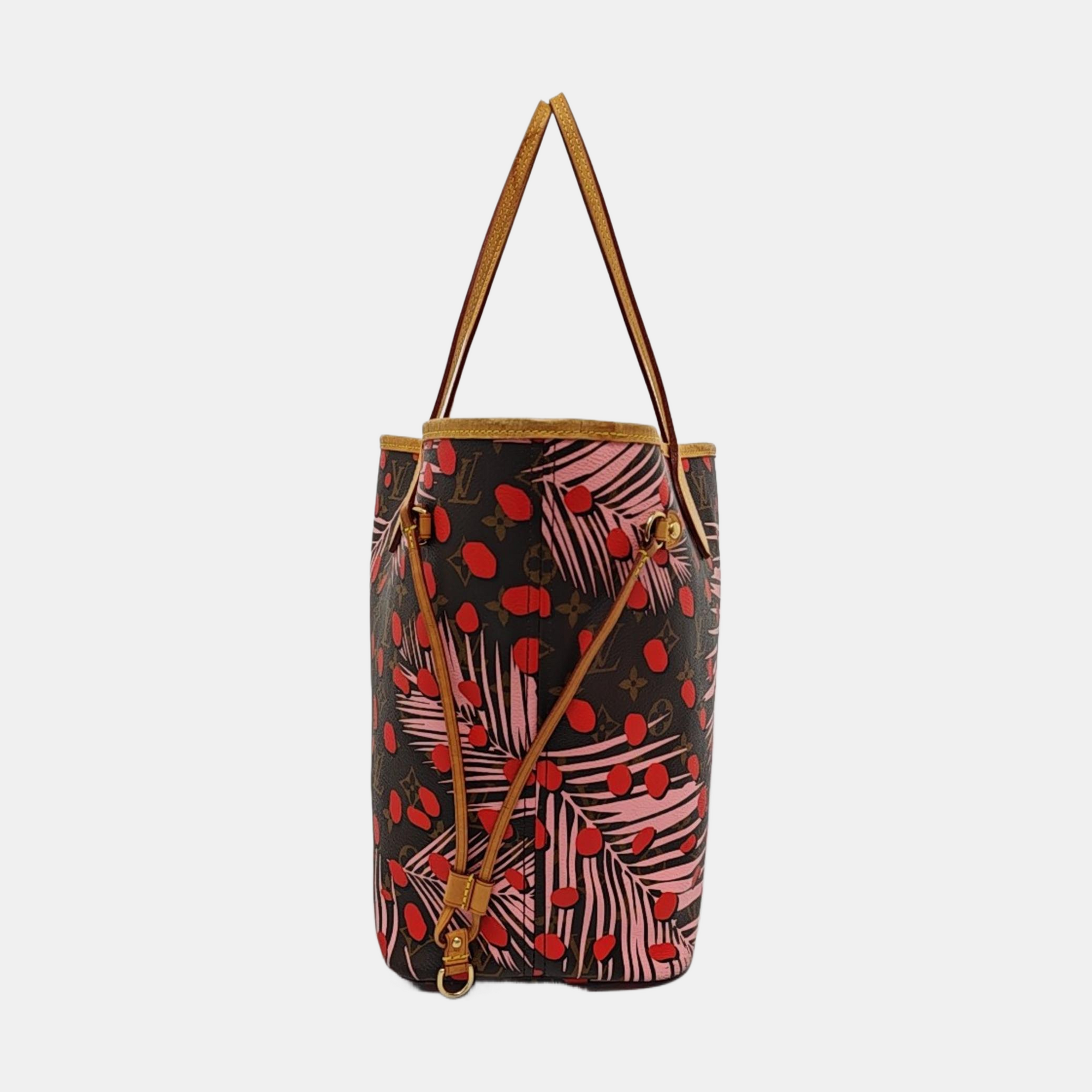 NEVERFULL MM Monogram Coated Canvas Brown