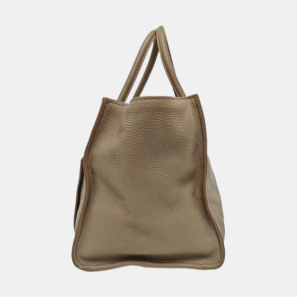 Galleria Zip Front Pocket Calfskin Gray