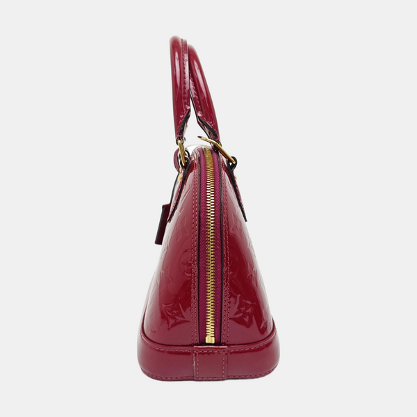 ALMA BB Monogram Patent Leather Red