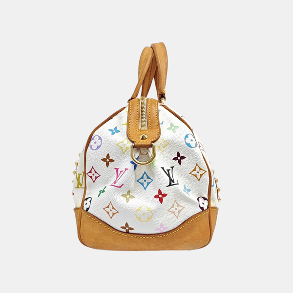 COURTNEY MM Monogram Coated Canvas White