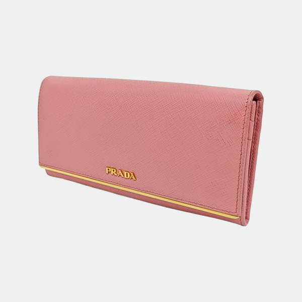 Saffiano Calfskin Wallet Pink