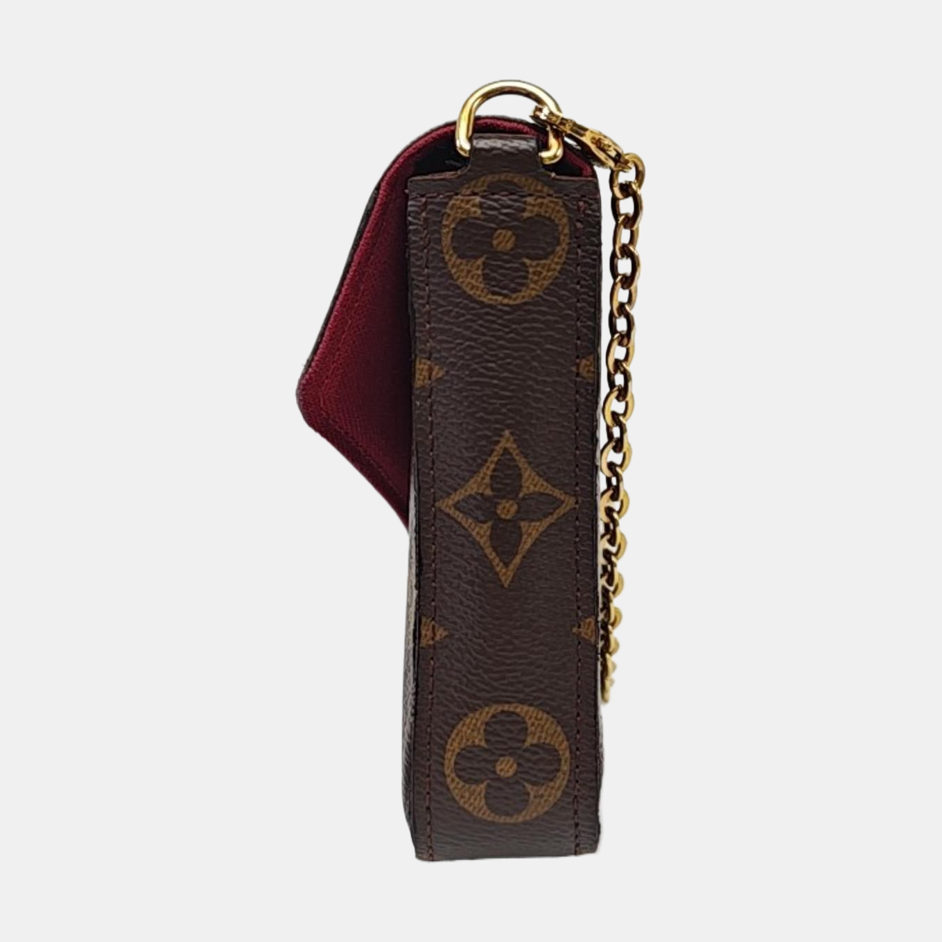 Authenticated pre-owned  FÉLICIE Monogram Coated Canvas Brown - Crossbody Bag at Looply