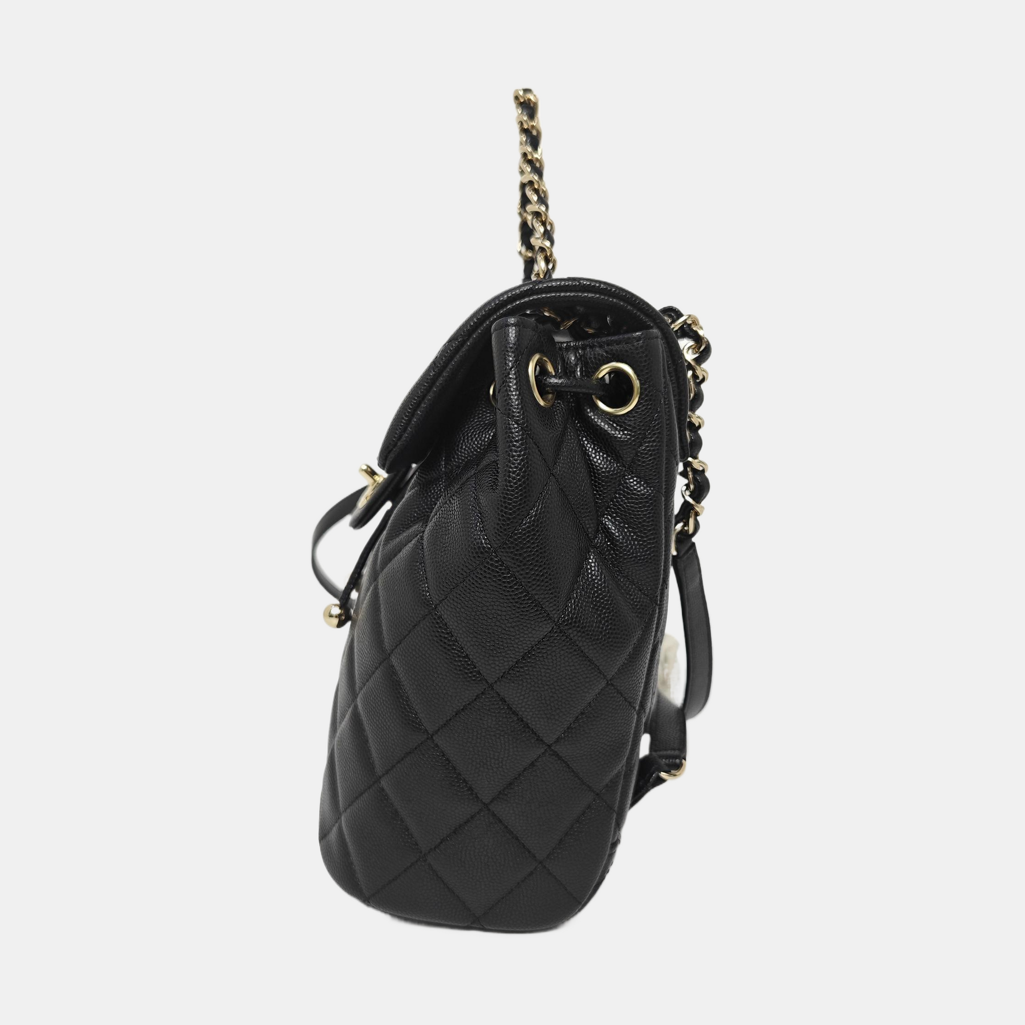 URBAN SPIRIT Small Quilted Grained Calfskin Black