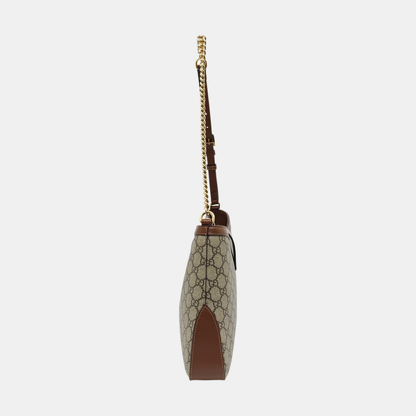 Padlock Medium Monogram Coated Canvas Brown
