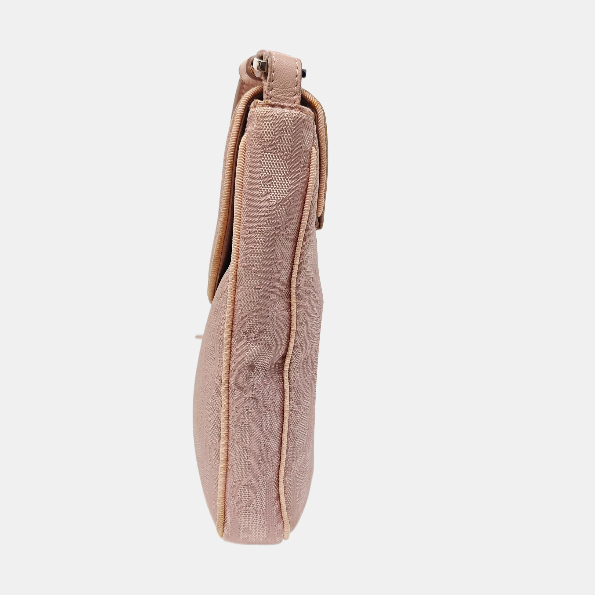 Fabric Crossbody Bag Pink