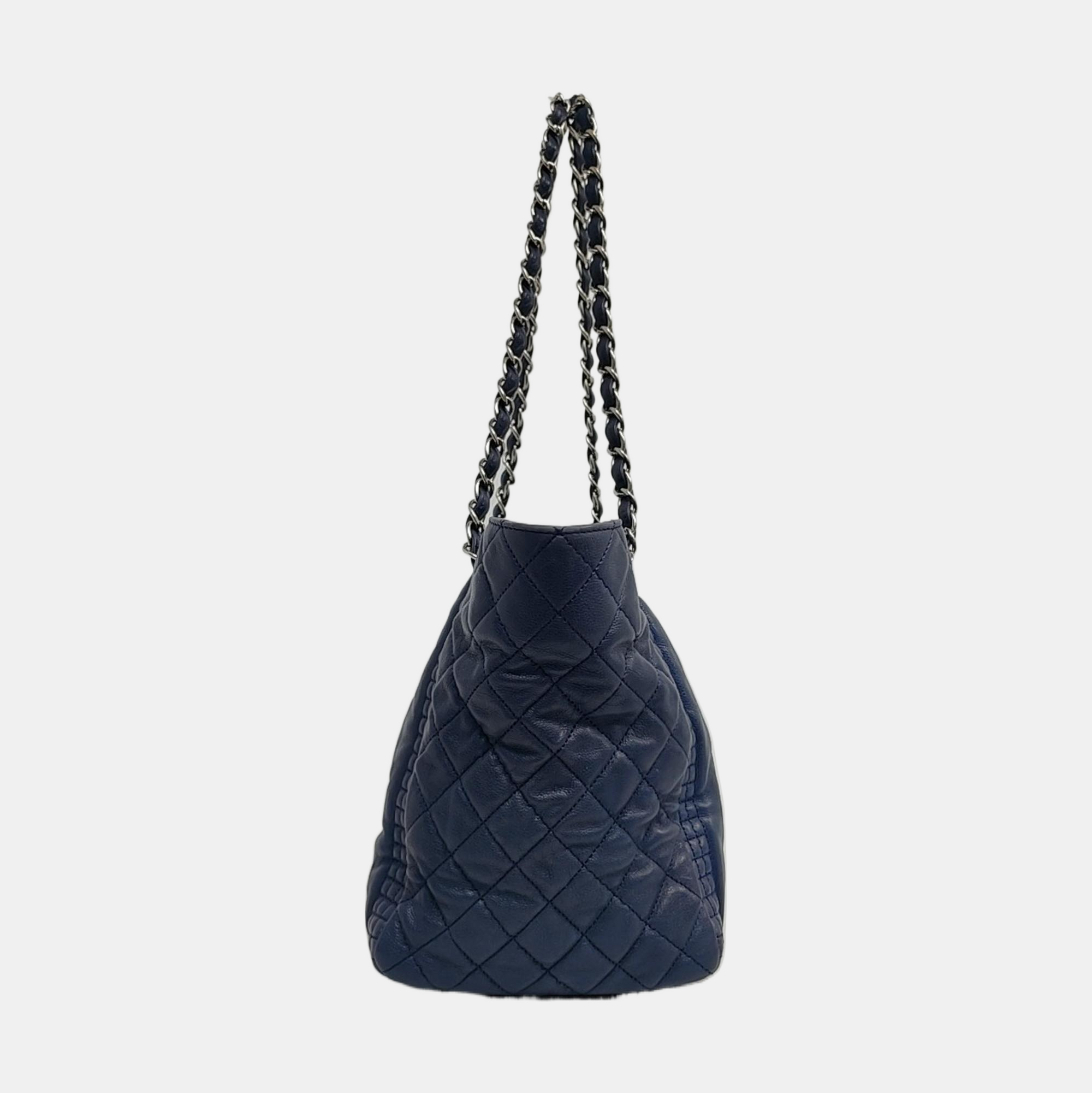 Quilted Calfskin Blue