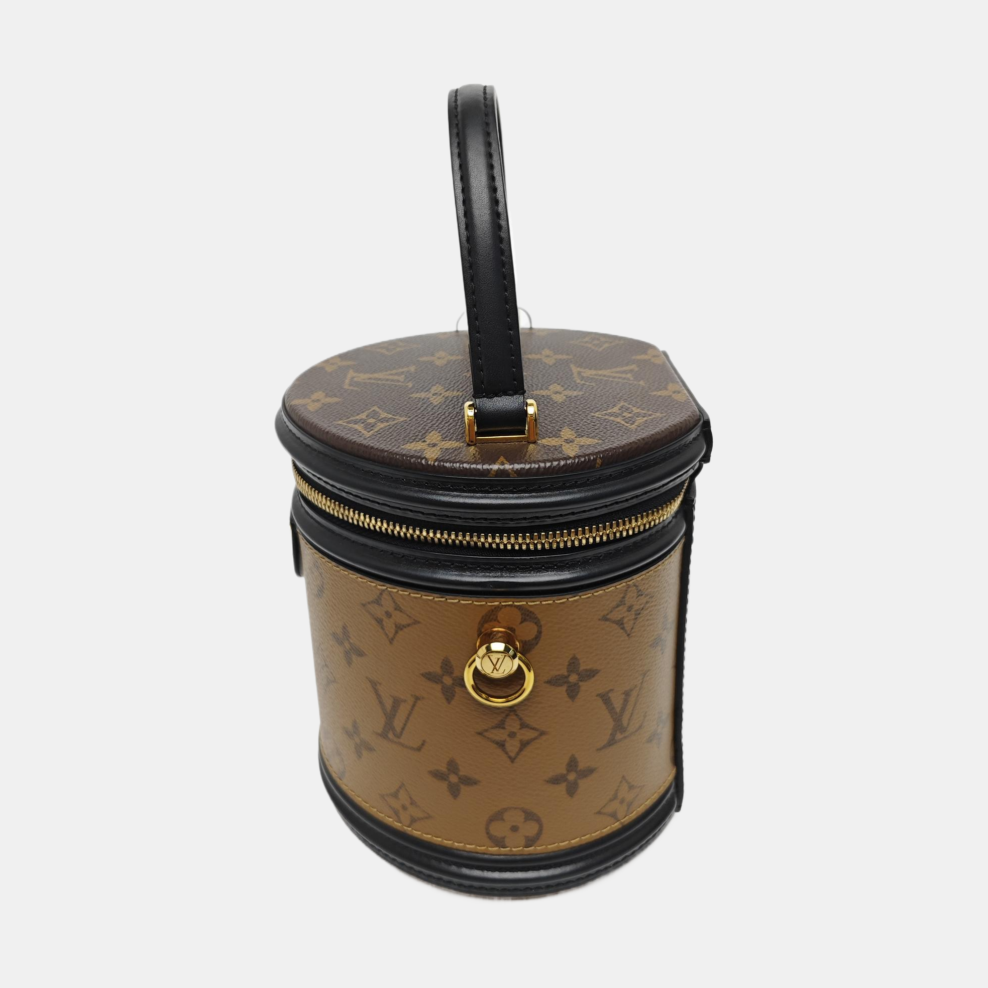 CANNES PM Monogram Coated Canvas Brown