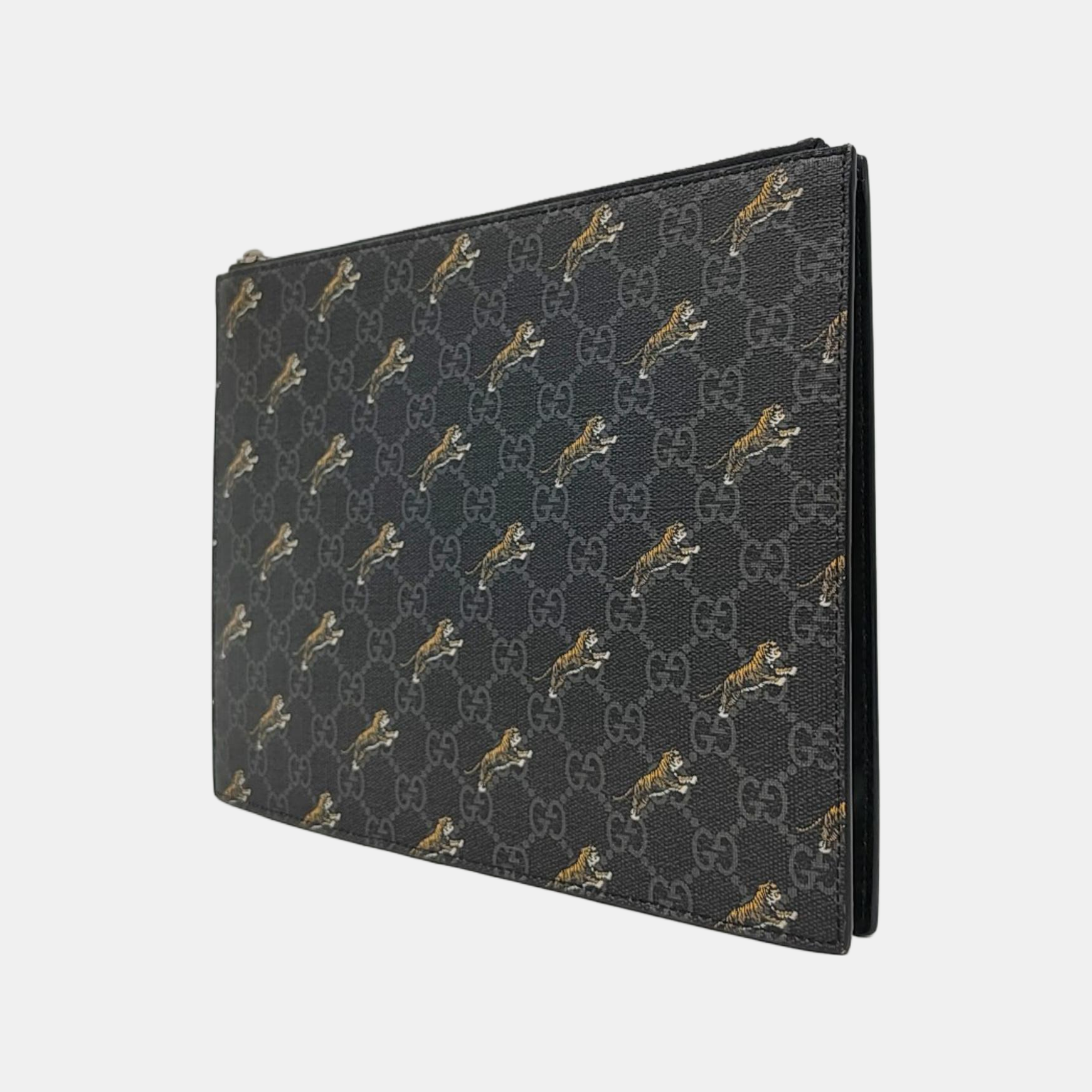GG Supreme Monogram Coated Canvas Black