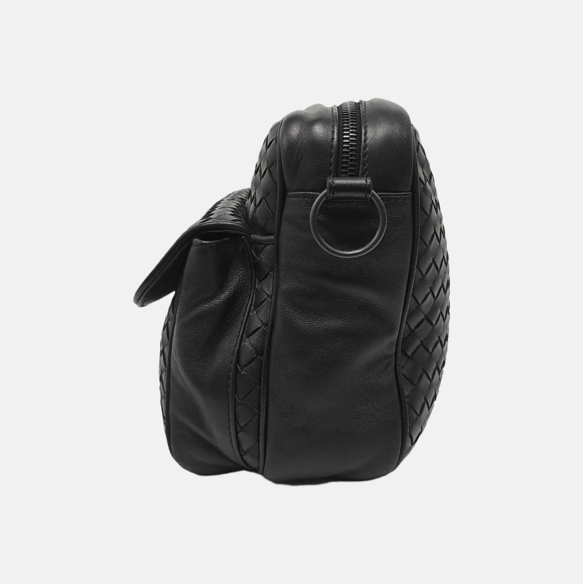 Lambskin Shoulder Bag Black
