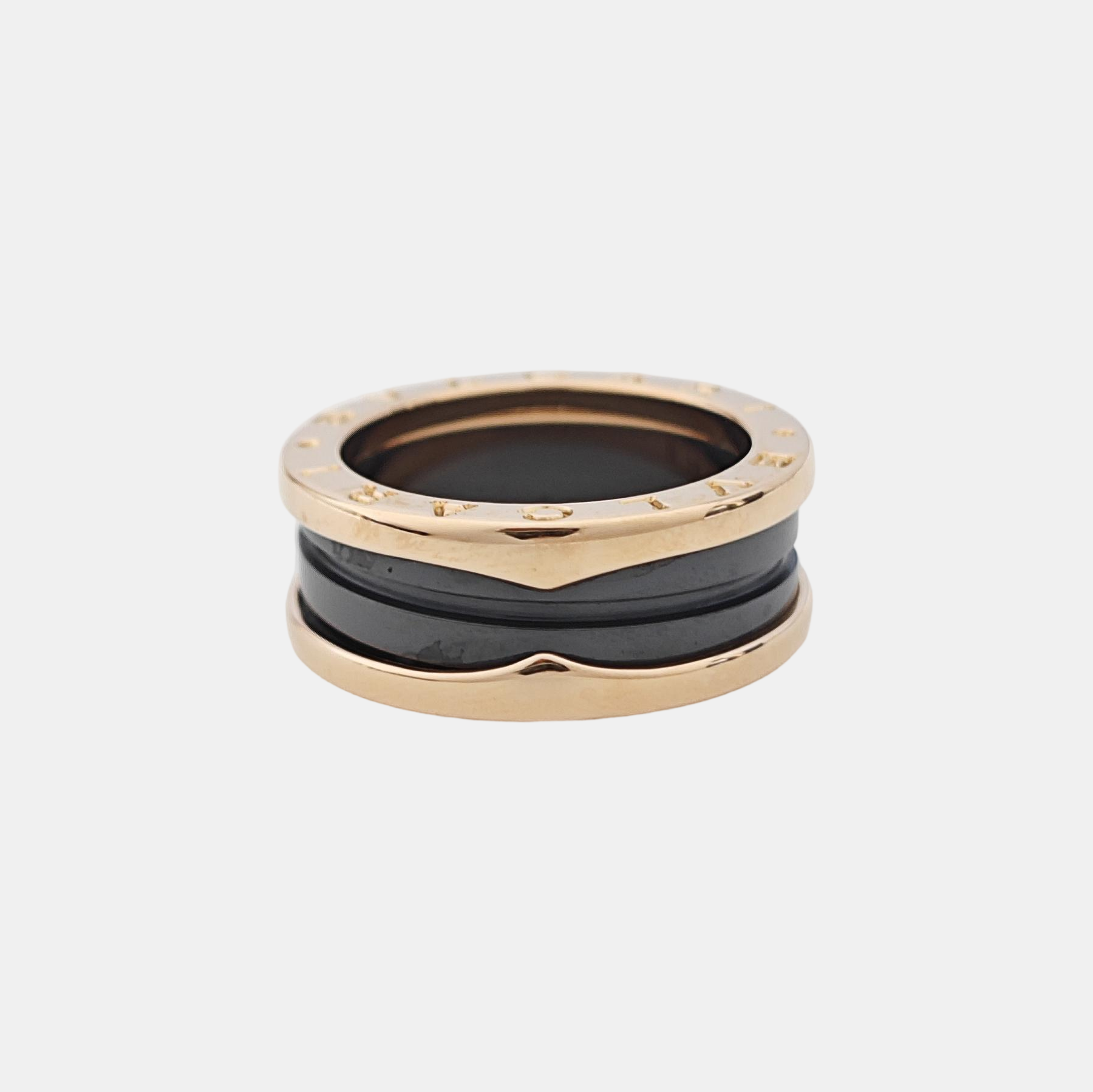 B.ZERO1 18k Rose Gold Ring EU 53