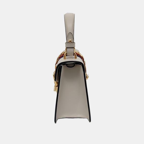 Sylvie Mini Calfskin White