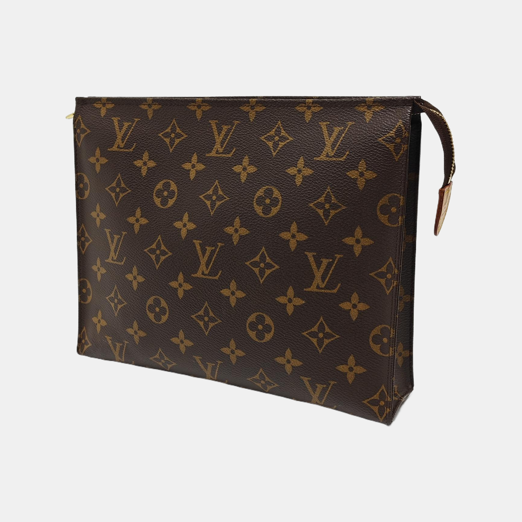 TOILET POCKET 26 Monogram Coated Canvas Brown