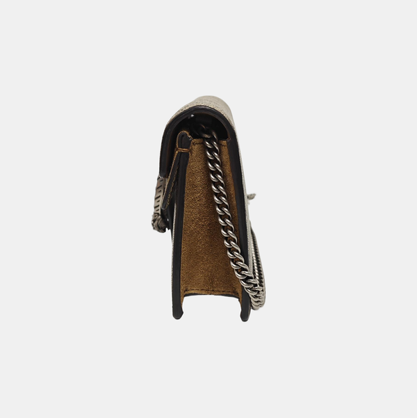 Dionysus Super Mini Monogram Lona Revestida Beige