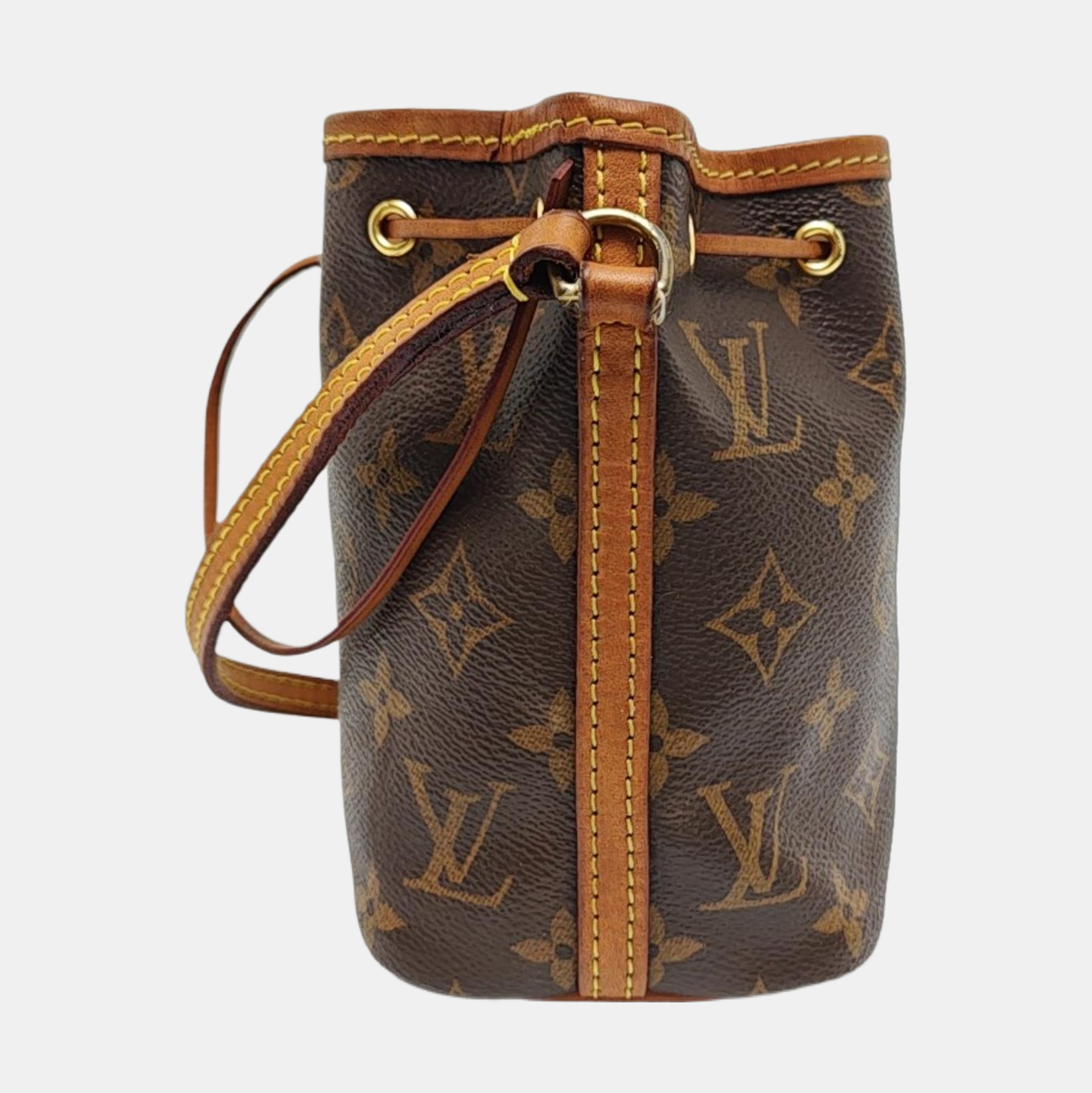 NÉONOÉ Nano Monogram Coated Canvas Brown