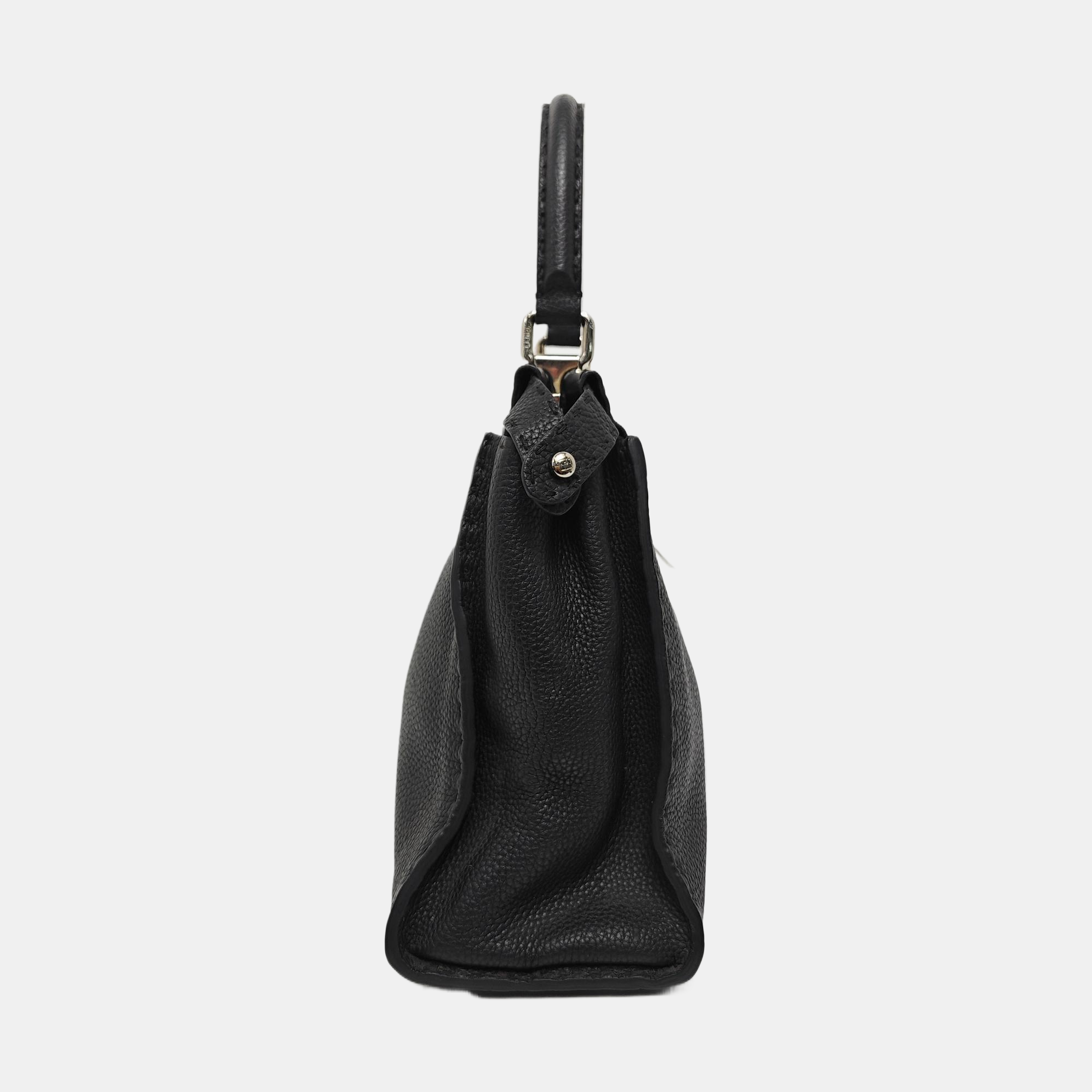 Peekaboo Mediano Piel de Becerro Gris