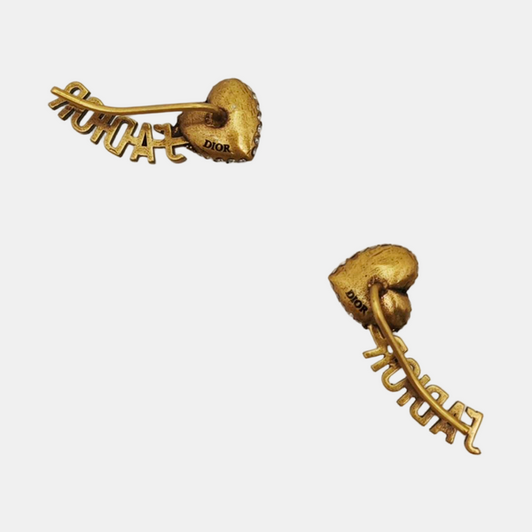 J'adior Metal Gold Earrings