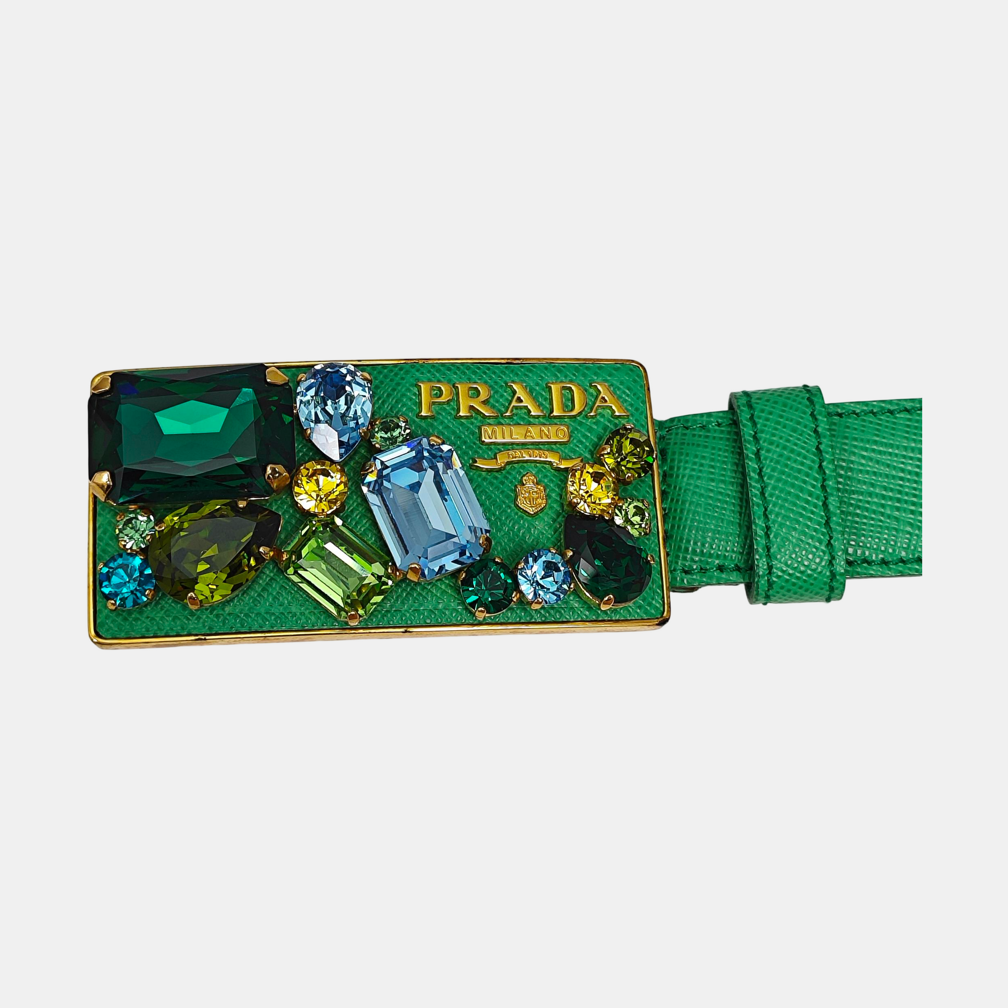 Leather Belt Green