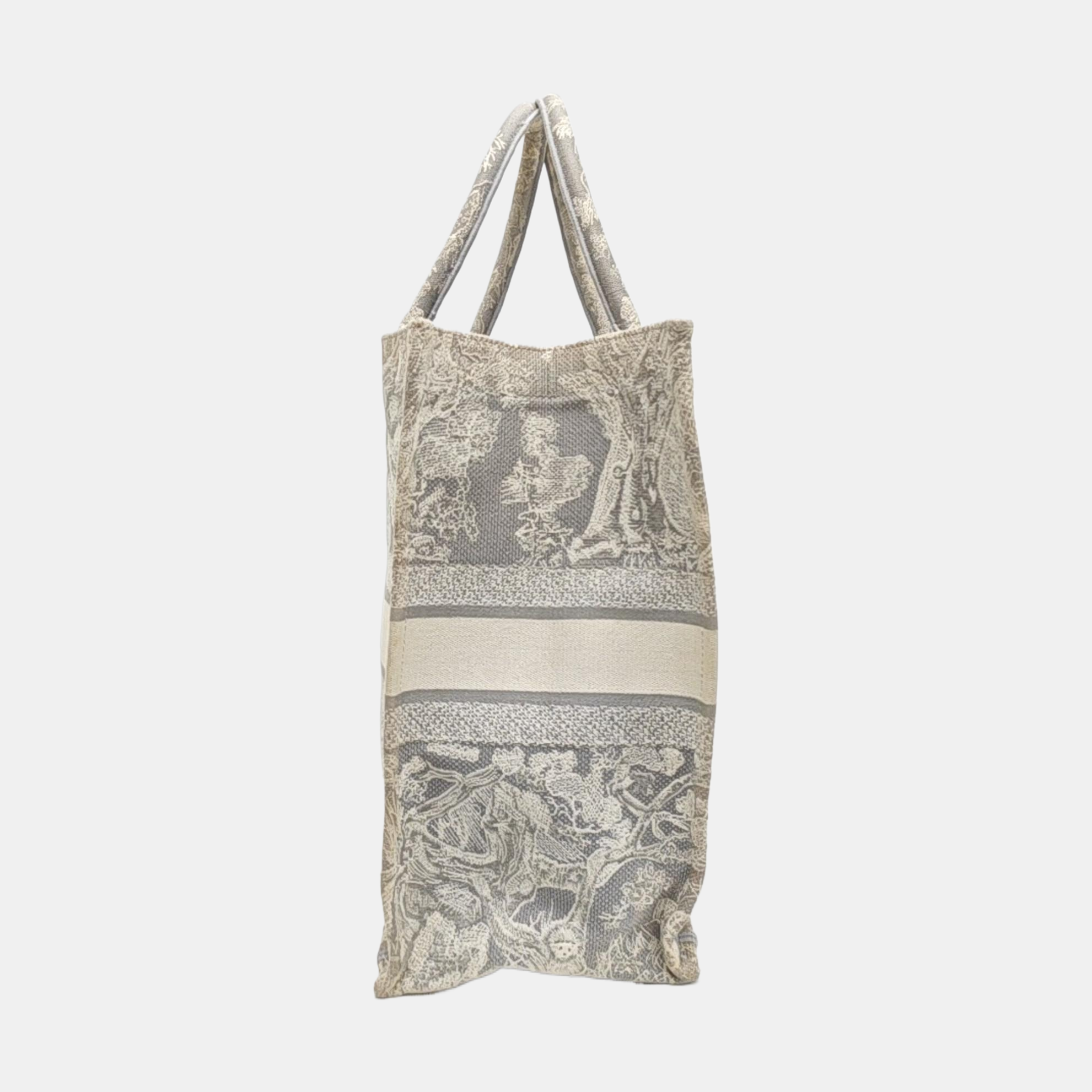 Book Tote Large Fabric Gray
