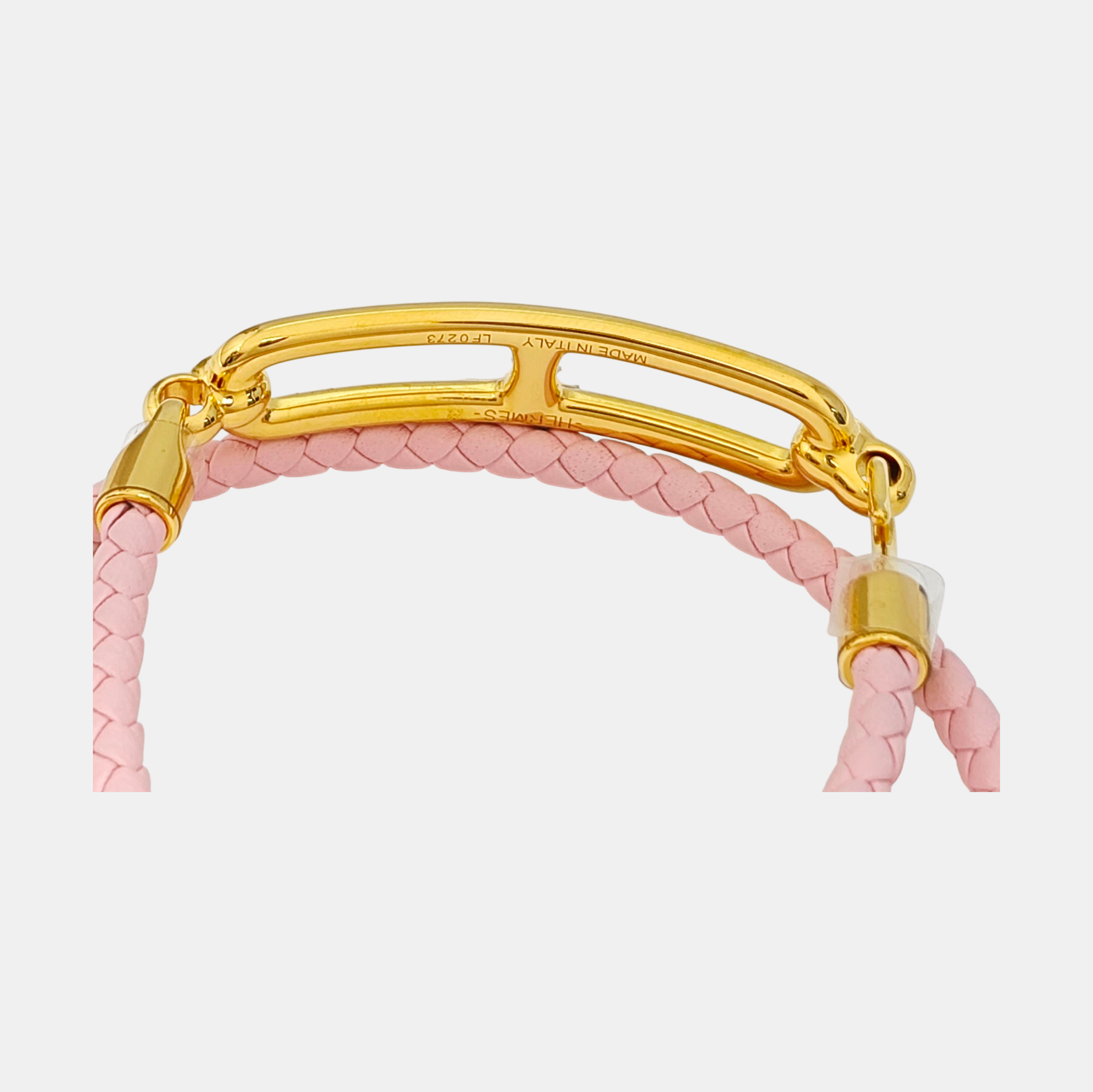 Roulis Leather Pink Bracelet
