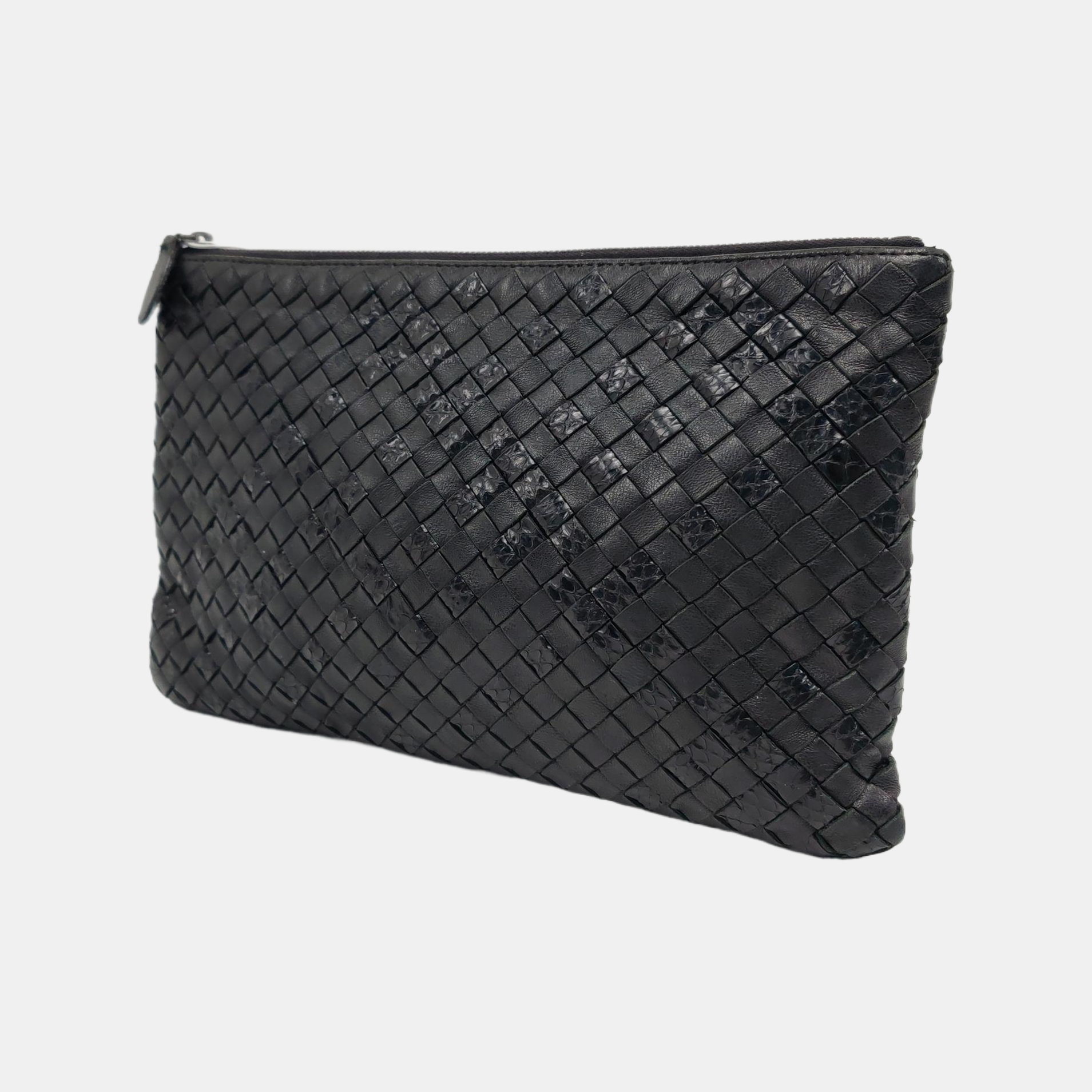 Lambskin Clutch Black