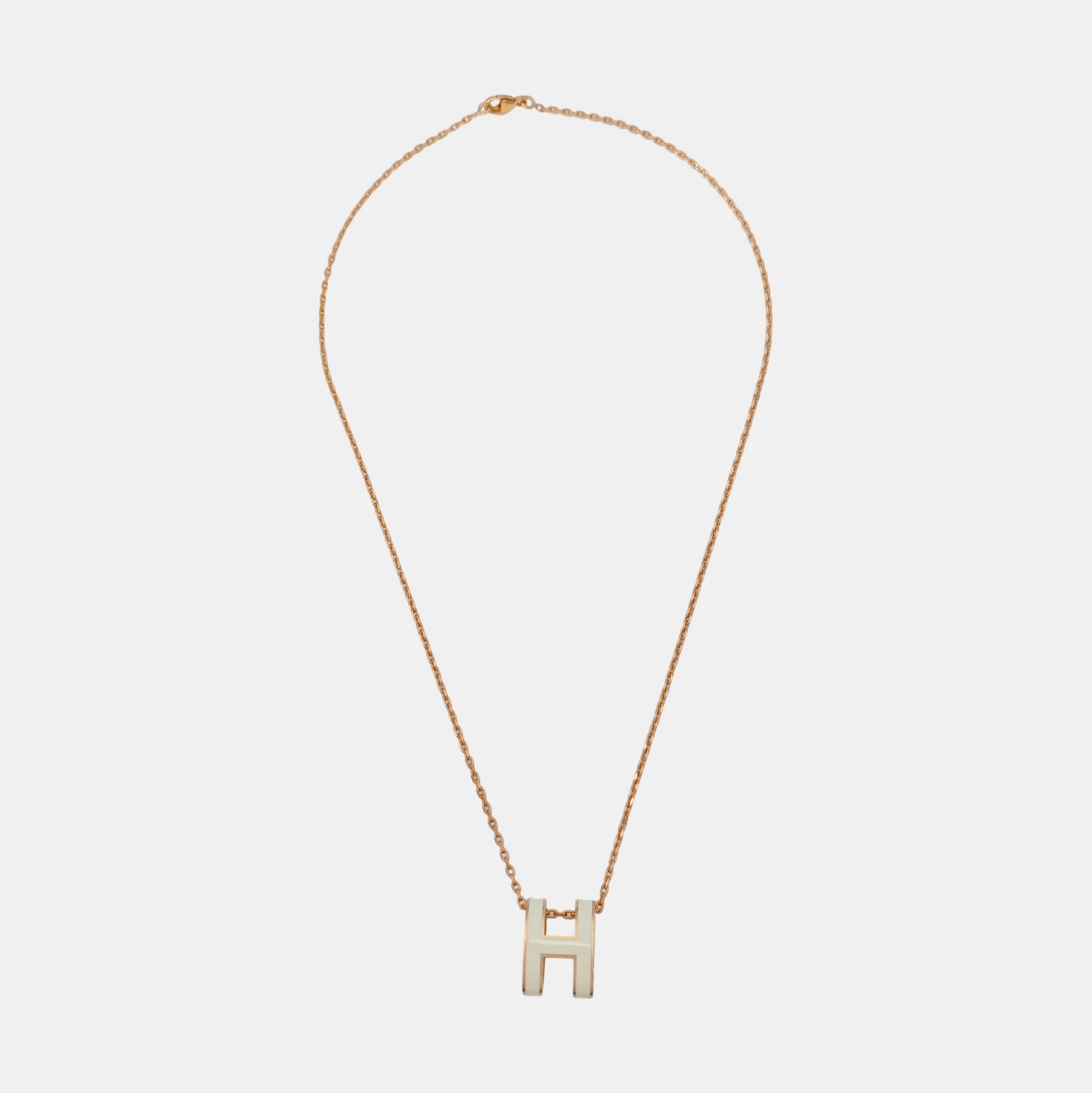 Pop H Metal Rose Gold Necklace