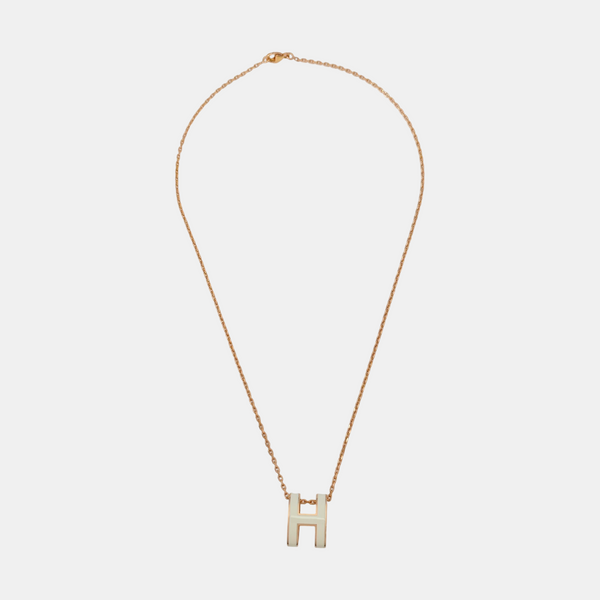 Pop H Metal Rose Gold Necklace