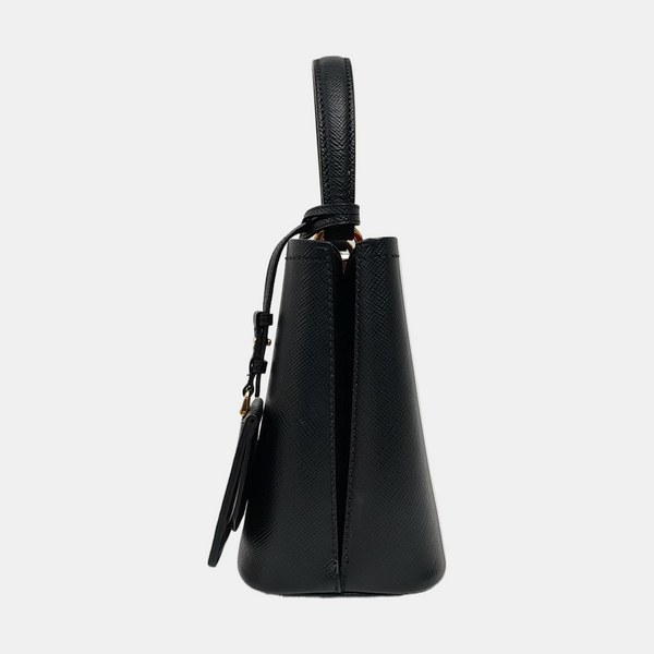 Panier Small Saffiano Calfskin Black