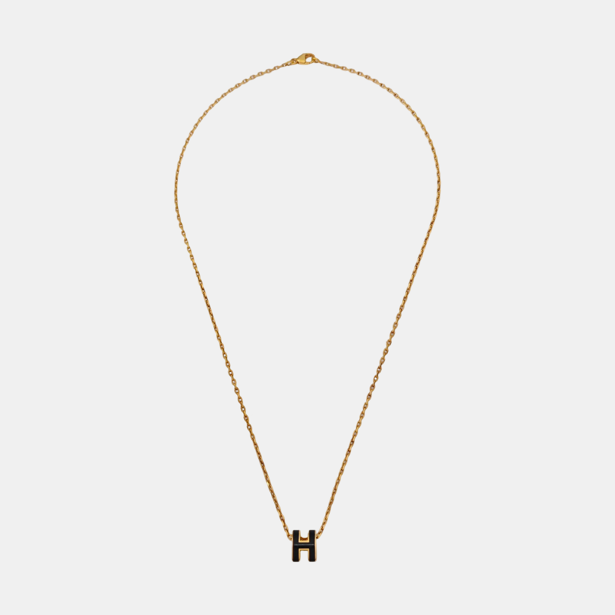 Pop H Metal Rose Gold Necklace