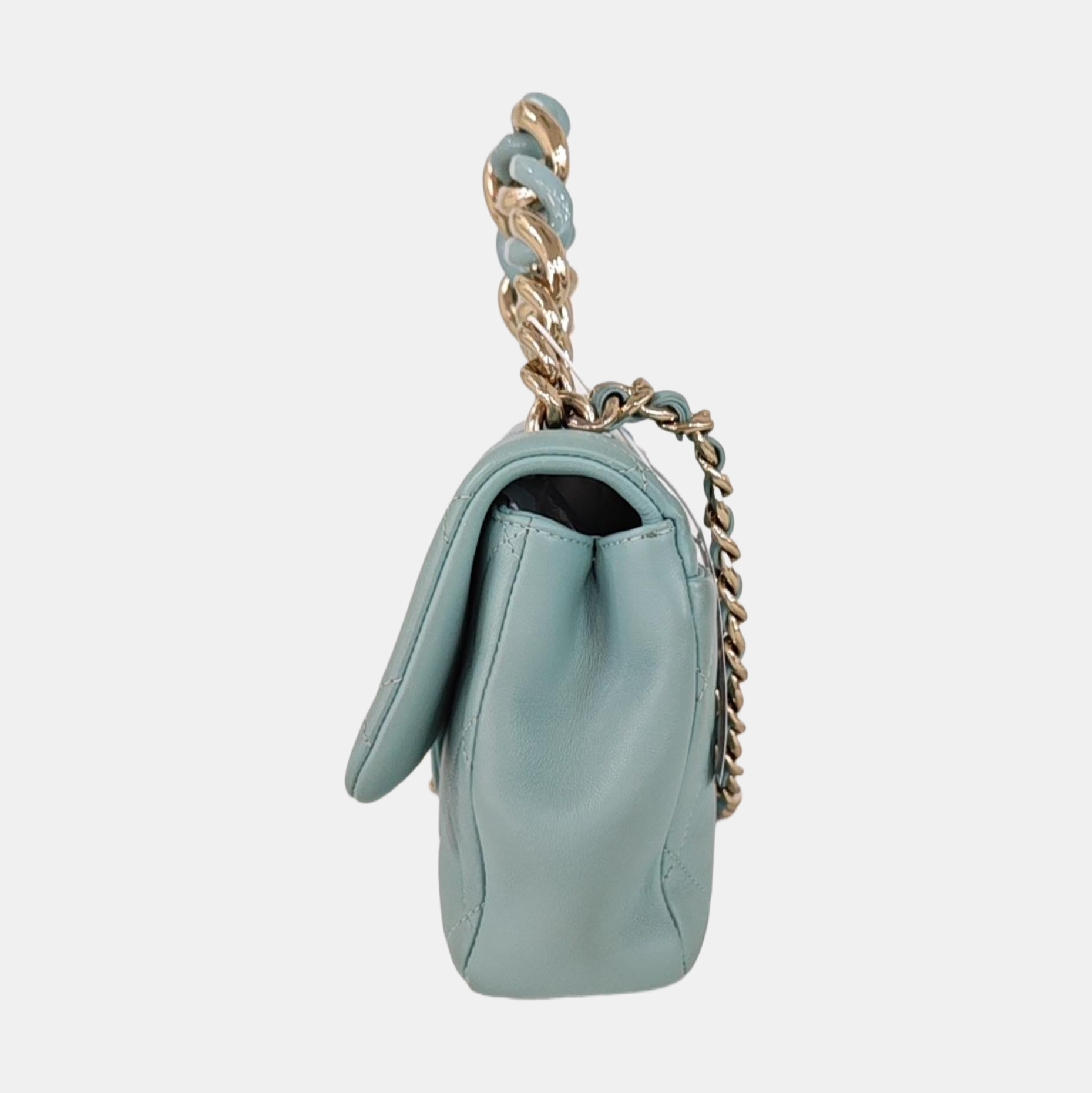 Quilted Calfskin Shoulder Bag Green