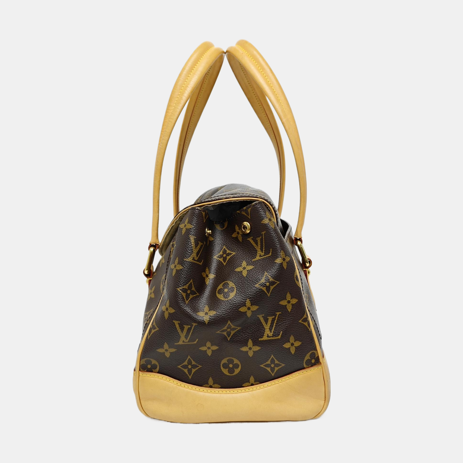 BEVERLY Monogram Coated Canvas Brown