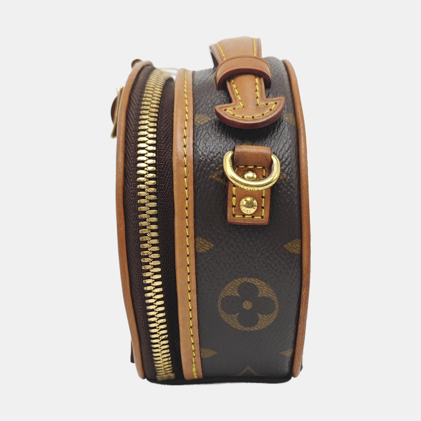 BOITE CHAPEAU Mini Monogram Coated Canvas Brown