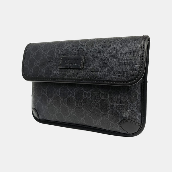 Neo Vintage Monogram Coated Canvas Black