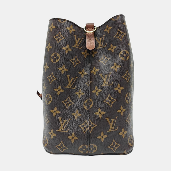 NÉONOÉ MM Monogram Coated Canvas Brown